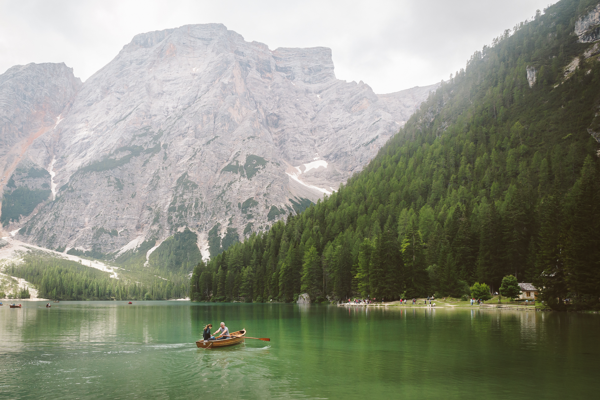 Lago di Braies, Italy, Dolomiti, Dolomites, South Tyrol